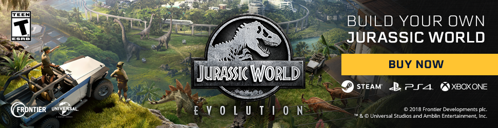 Jurassic World Evolution Buy Now Banner